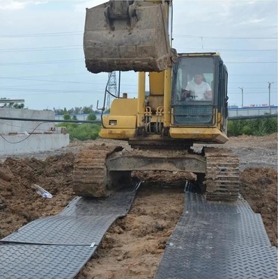 บอร์ดป้องกันพื้นพลาสติก 4x8ft เสื่อติดตาม HDPE สำหรับงานหนัก