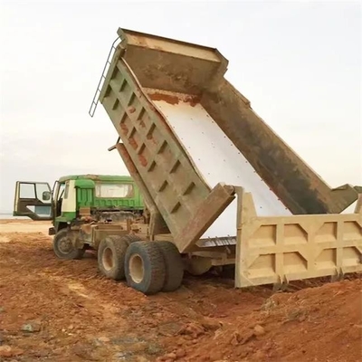 แผ่นซับในรถบรรทุกดินเหนียวหล่อลื่นตัวเอง UHMWPE แผ่นรองพื้นเตียงรถบรรทุกพลาสติก