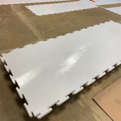 1200 * 1,000 มม. ลานสเก็ตน้ำแข็งสังเคราะห์ฮอกกี้แบบพกพา UHMWPE Roller Skating Flooring