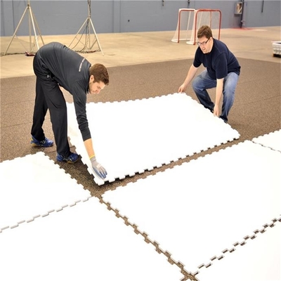 วัสดุโพลีเอทิลีนแบบพกพา UHMWPE ลานสเก็ตน้ำแข็งกระเบื้องปูพื้นฮอกกี้