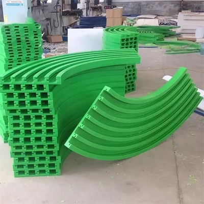 โพลิเอทิลีน Wear Strip T Slot Conveyor Plastic UHMWPE Chain Guide Track Rail