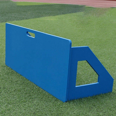 แผ่นพลาสติกยืดหยุ่นแบบพกพาสีน้ำเงิน HDPE Soccer Rebound Boards