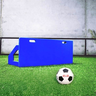 แผ่นพลาสติกยืดหยุ่นแบบพกพาสีน้ำเงิน HDPE Soccer Rebound Boards