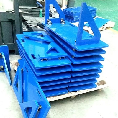 แผ่นพลาสติกยืดหยุ่นแบบพกพาสีน้ำเงิน HDPE Soccer Rebound Boards