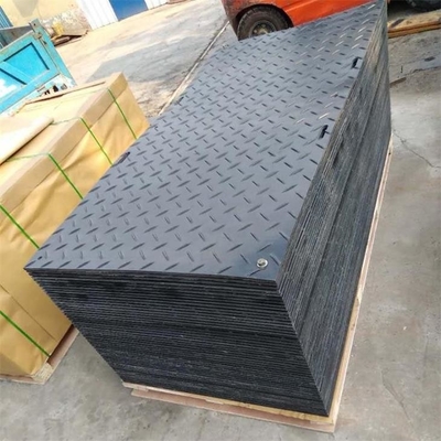 เสื่ออุปกรณ์หนัก HDPE ก่อสร้างชั่วคราวเส้นทางพลาสติกเข้าถึงพรม