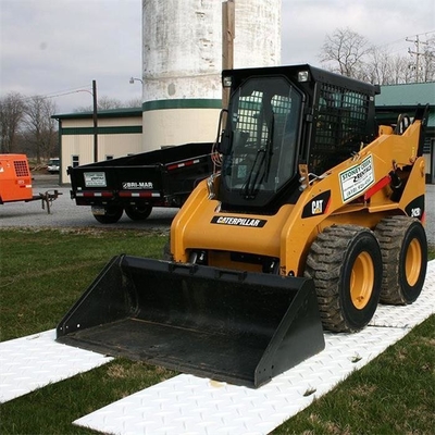 4ft.W X 8ft.L Diamond จาน Tread Design HDPE Ground Protection Mats Clear