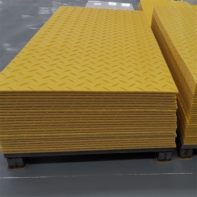 ป้องกันผลกระทบ Heavy Duty Mud Ground HDPE Plastic แผ่นปูพื้นคนเดินชั่วคราว