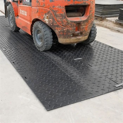 เสื่อป้องกันพื้น HDPE ปูถนนสำหรับงานก่อสร้างชั่วคราวสำหรับงานหนัก