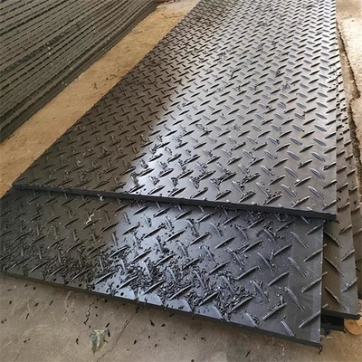 HDPE ทางเท้าชั่วคราวปู 2x4ft รถขุดพลาสติก Mats Rig Matting Board