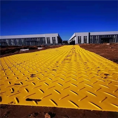 ป้องกันผลกระทบ Heavy Duty Mud Ground HDPE Plastic แผ่นปูพื้นคนเดินชั่วคราว