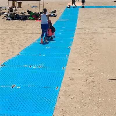 2 * 4ft พลาสติกป้องกันพื้นชั่วคราว HDPE Track เสื่อก่อสร้างถนน