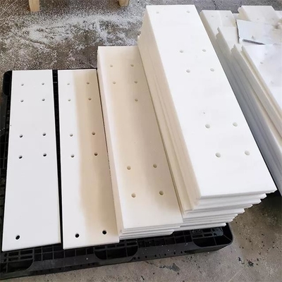 แผ่นซับ UHMWPE ทนต่อการสึกหรอสีขาวสำหรับแผ่นซับในไซโลเหล็กไซโล