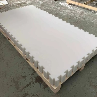ลานสเก็ตน้ำแข็งสังเคราะห์พลาสติก UHMWPE หล่อลื่นตัวเองในร่มสำหรับศูนย์การค้า