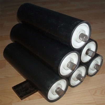 ลูกกลิ้งลำเลียงสายพาน UHMWPE สีน้ำเงินสำหรับลูกกลิ้งลำเลียงสายพานการทำเหมือง