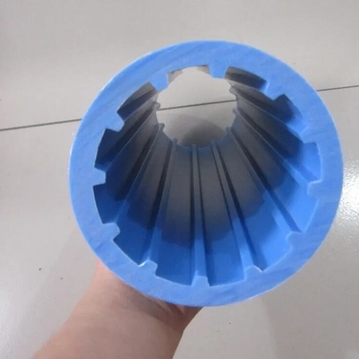 ลูกกลิ้งลำเลียงสายพาน UHMWPE สีน้ำเงินสำหรับลูกกลิ้งลำเลียงสายพานการทำเหมือง