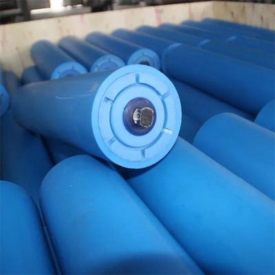 ท่อโพลีเมอร์พลาสติก HDPE ขนาด 4 นิ้ว สายพานลำเลียงลูกกลิ้งคนเดินเตาะแตะ