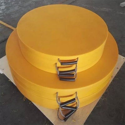 ทนทานต่อการสึกหรอรอบ HDPE เสื่อรถบรรทุกพลาสติก Outrigger แผ่นรองรับขา