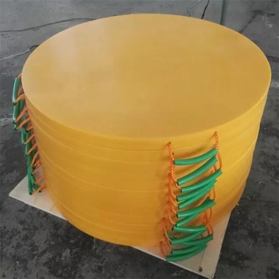 ทนทานต่อการสึกหรอรอบ HDPE เสื่อรถบรรทุกพลาสติก Outrigger แผ่นรองรับขา