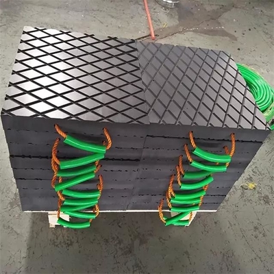 เสื่อเครน HDPE Outrigger Pads แผ่นกระจายโหลดพลาสติกโพลีเอทิลีน