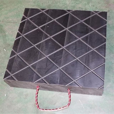 เสื่อเครน HDPE Outrigger Pads แผ่นกระจายโหลดพลาสติกโพลีเอทิลีน
