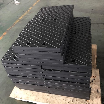 ความจุแบริ่งแรงกด HDPE Outrigger Pads Jack จาน Cribbing Block