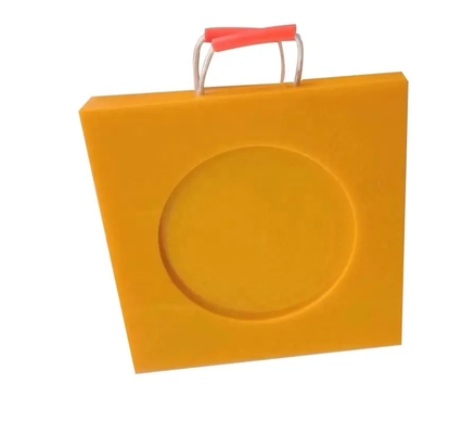 24X24 นิ้วพลาสติกแข็ง HDPE Outrigger Pads Block Crane Jack Truck Foot Pad