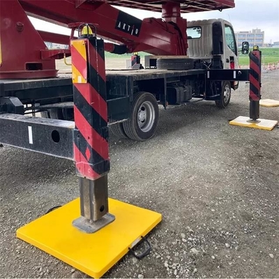 Mobile Crane Truck Stabilizer Leg HDPE Outrigger Pads Platform พร้อมที่จับ