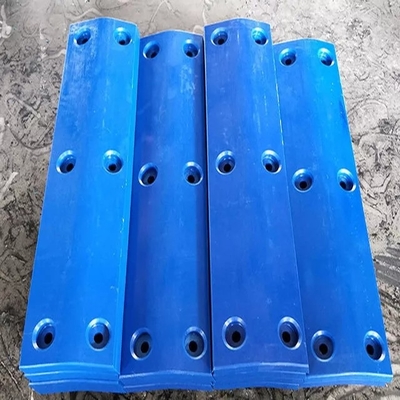 พลาสติกวิศวกรรมโค้ง Dock Fender Face Pads UHMWPE Marine Dock Bumpers