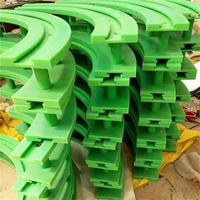 รางนำโพลีเอทิลีน UHMWPE แถบนำโซ่พลาสติกสวมสำหรับสายพานลำเลียง