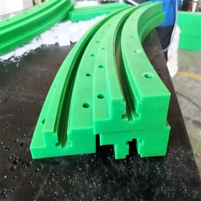 UHMWPE โพลิเอทิลีน Wear Strip Green Plastic Conveyor Guide Rails Product
