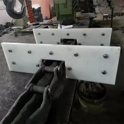 โพลิเอทิลีน Fabrication Conveyor Flight Paddle White UHMWPE Machined Parts