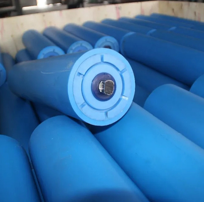 โพลีเมอร์โมเลกุลสูงสุด Hdpe conveyor roller Dia 76mm