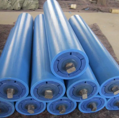 โพลีเมอร์โมเลกุลสูงสุด Hdpe conveyor roller Dia 76mm